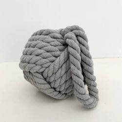 6.25” Blue Nautical Rope Ball Coastal Home Decor Accent