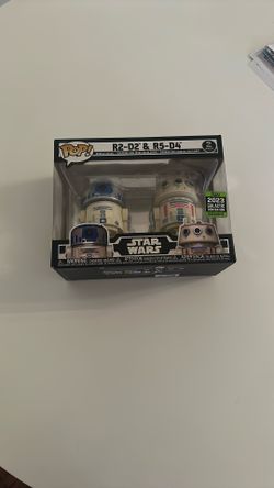 R2-D2 & R5 - D4 Funko Pop 2023 Convention