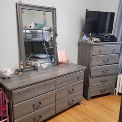 Dresser and Tall Dresser, No Mirror 