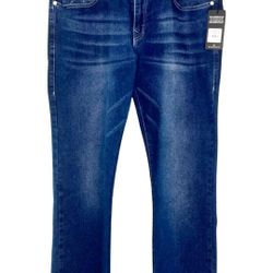 TRUE RELIGION MEN 34 BLUE JEANS RICKY SNAP 5 POCKET STRAIGHT NEW TAGS