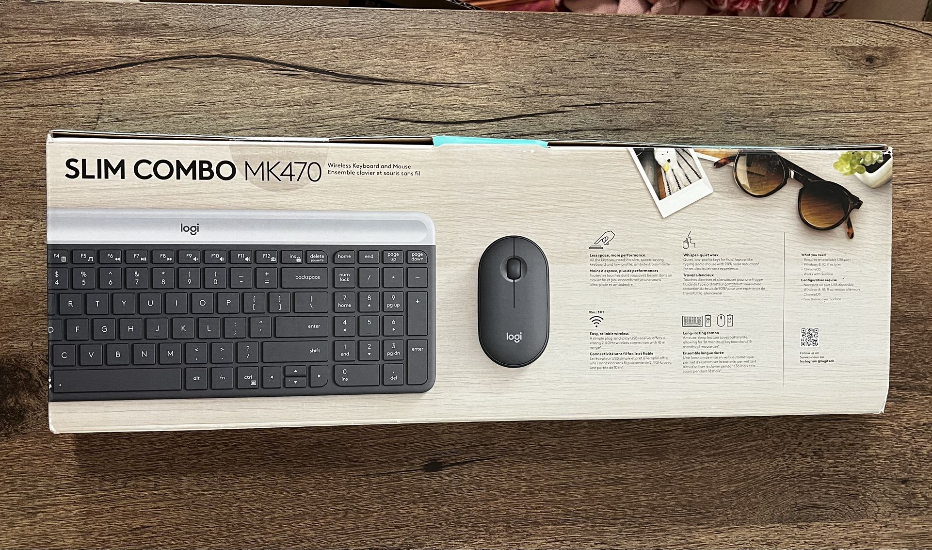 Logitech MK470 Slim Wireless Keyboard and Mouse Combo