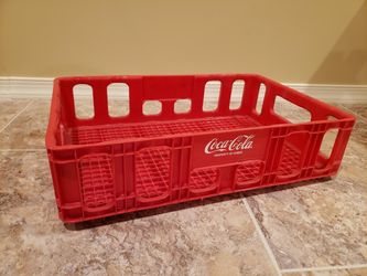 Vintage Red Hard Plastic Coca-Cola Crate Property Of CCBCC