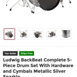 Ludwig Back Beat Drum Set. 