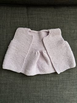 Crochet Toddler Purple Cardigan