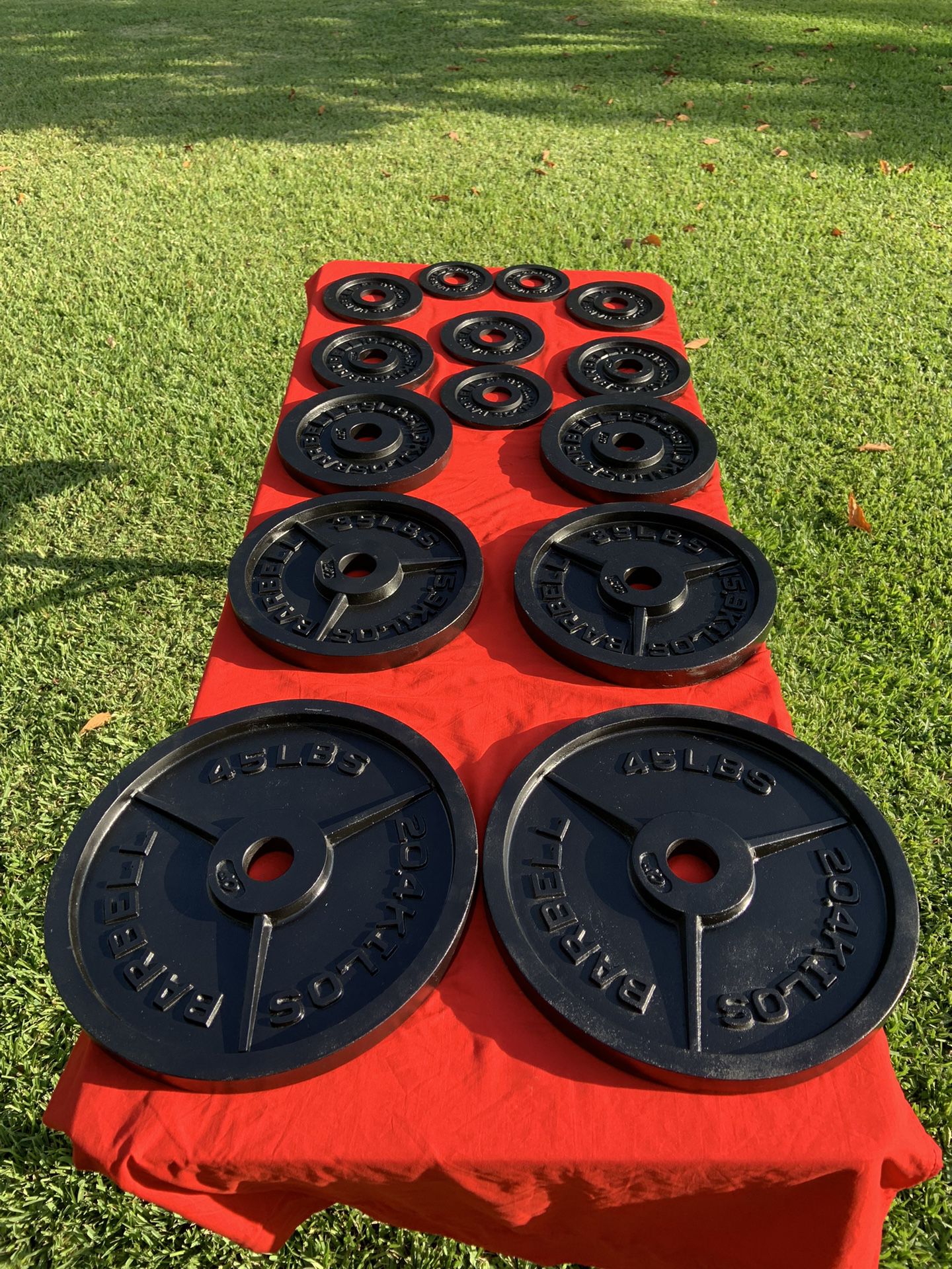 Full Matching Set Of Olympic Weight Plates