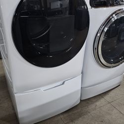 GE Jumbo Washer And Dryer Electric 
