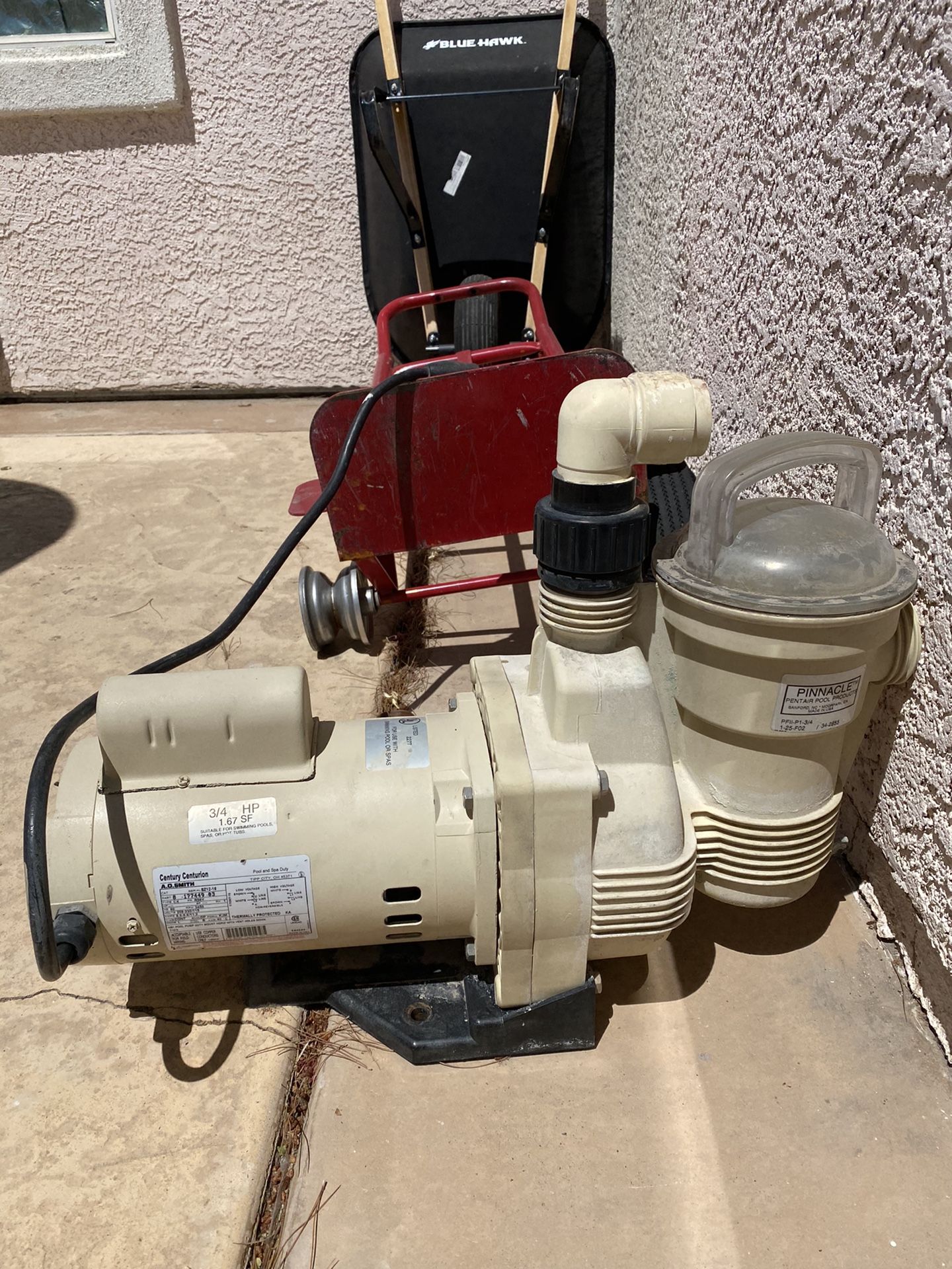 Swimming pool pump with filter/ spa, hot tub (work )