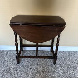 Antique Drop- Leaf Double Folding Night Stand