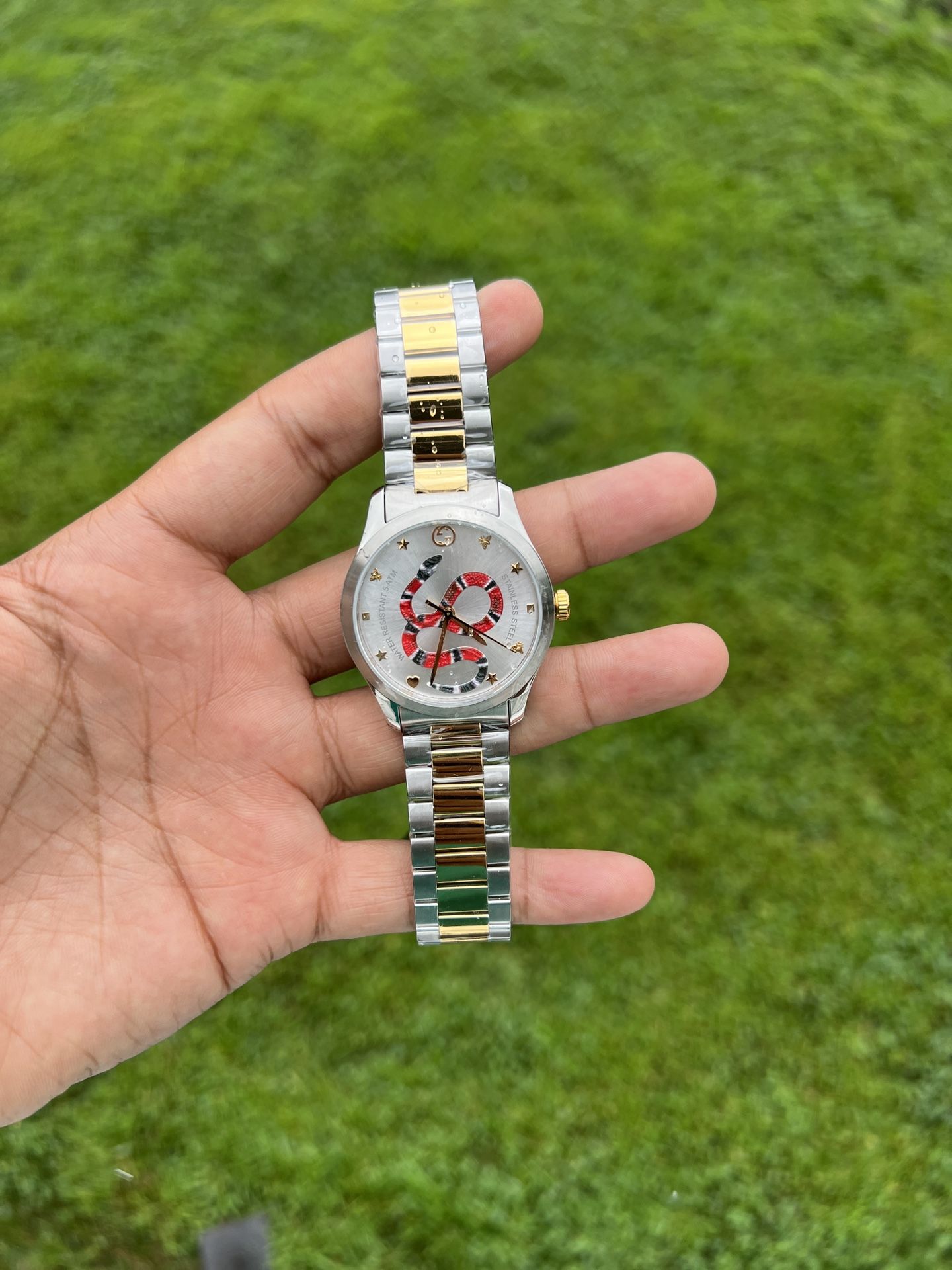 Gucci Men's Swiss G-Timeless Two-Tone Stainless Steel Bracelet Watch 38mm