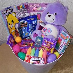 CAREBEARS EASTER BASKET. ( PICK UP IN MODESTO.)