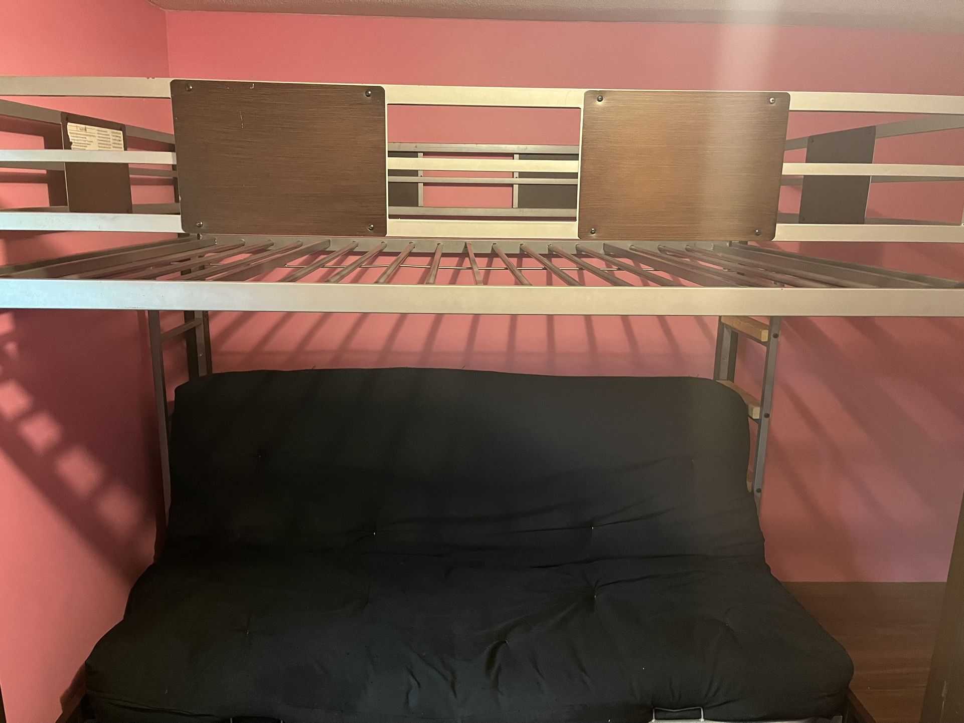 Loft Bed With Futon Couch At Bottom 