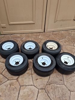 (6) GolfCart Rims (Tires No Longer Usable)