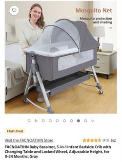 Baby Bassinet & Head Support and Cover Set