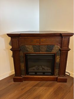 Used electric fireplace