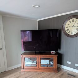 Ethan Allen Solid Cherry TV Stand 