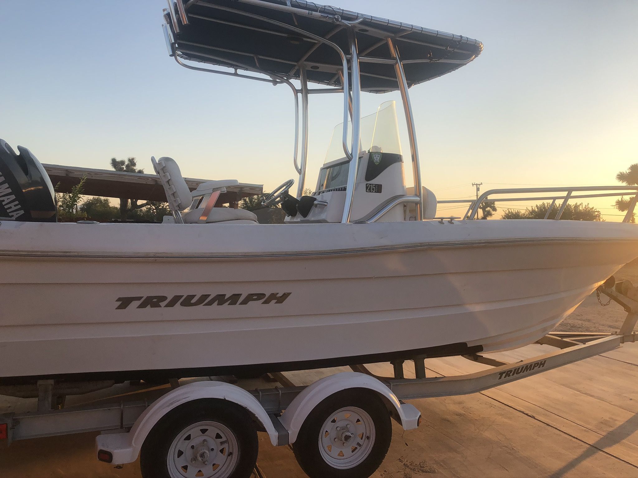 2008 Triumph Out motor Yamaha  150 two stroke