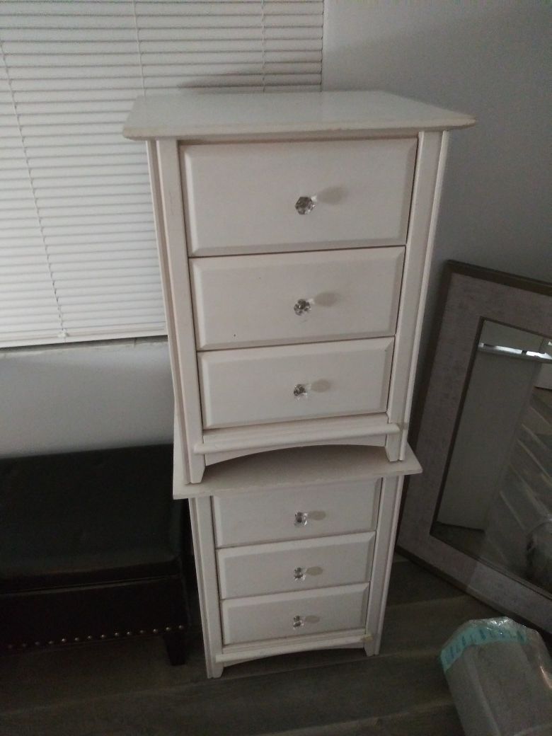 Two white night stands