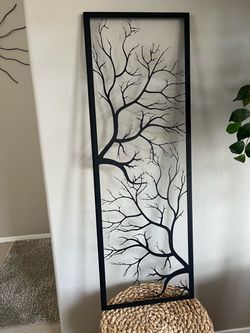 Black Metal Tree Branch Wall Art