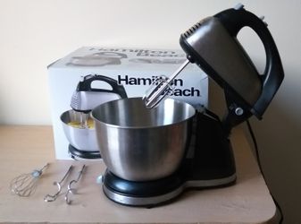 Hamilton Beach 64650 6-Speed Classic Stainless Steel Stand Hand Mixer