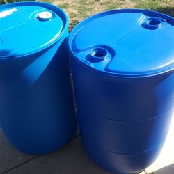 55 Gallons Plastic Drums Closed Top 20each