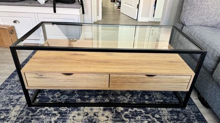 Glass Top Coffee Table - Rectangular