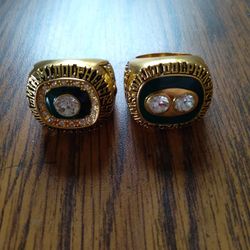 Miami Dolphins Championship 2 Ring Set
