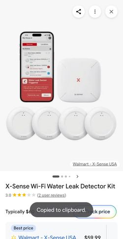 -Sense Wi-Fi Water Leak Detector Kit
3.0