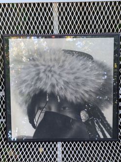 Vintage Eskimo portrait framed and matted