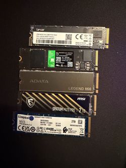 2 TB NVME SSD’s
