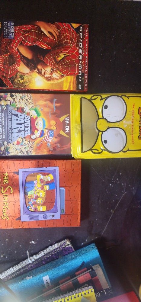 South Park bigger longer uncut, the Simpsons fifth and six complete seasons,spider man 2 bundle