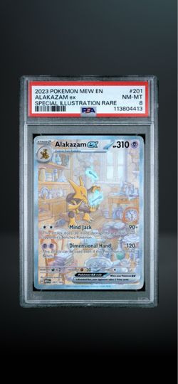 PSA 8 Alakazam ex Special Illustration Rare 201/165