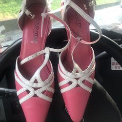 Pinup Shoes Pink And White size 6m