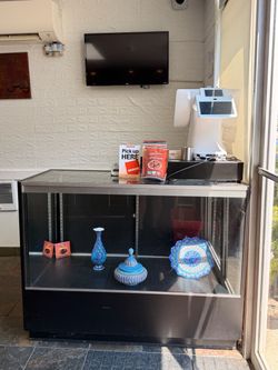 Commercial Glass Display Register Wrap Counter