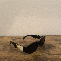 Black & Gold Rectangle Sunglasses - Brand New