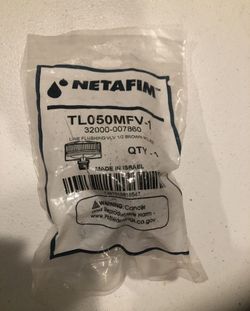 2 Netafim Line Flushing Valves- TL050MFV-1