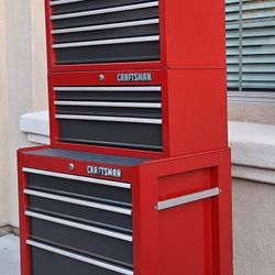 Nice Sears Craftsman 3 Tier 16 Drawers Premium Series  Rollaway tool Box 