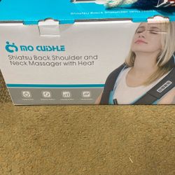 Back shoulder and neck massager AND back scrubber