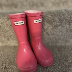 Pink Sparkly Hunter Boots 