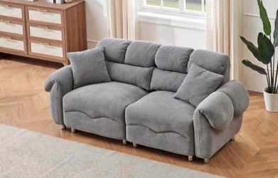 Cloud Velvet Sofa Cushion, Spacious and Comfortable 2-Seater Sofa, Modern Soft Velvet Sofa, for Living Room, Apartment, Bedroom
