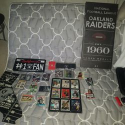 Old School Raider Football Cards And Raiders Memorabilia