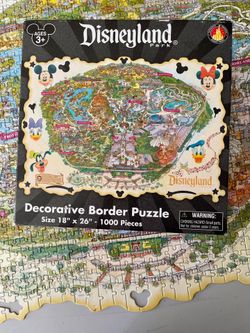 Disneyland Map Jigsaw Puzzle 50th Anniversary 2005 1000 Pieces Disney Parks