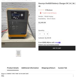 Forklift Battery Charger 