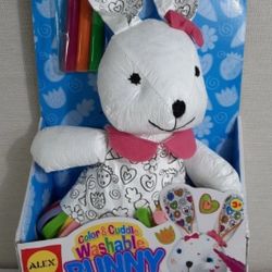 Alex Craft Color and Cuddle Washable Bunny Rabbit Kids Art and Craft Activity