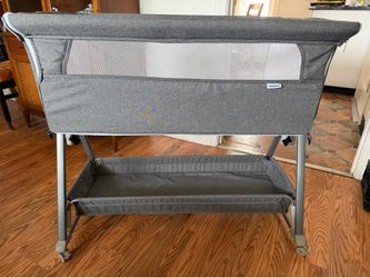 Cowiewie bedside sleeper bassinet in Gray