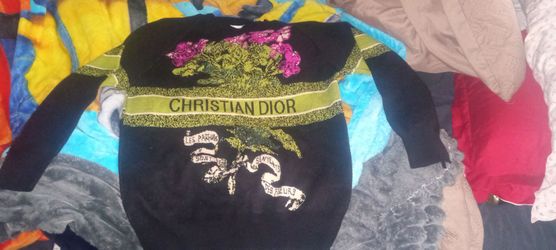 DIOR floral knit cashmere sweater