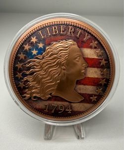 5 oz .999 Fine Copper Liberty 1794 Colorized Round – Collectible