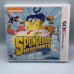 SPONGEBOB HEROPANTS Nintendo 3DS 2015 Game Nickelodeon Tested