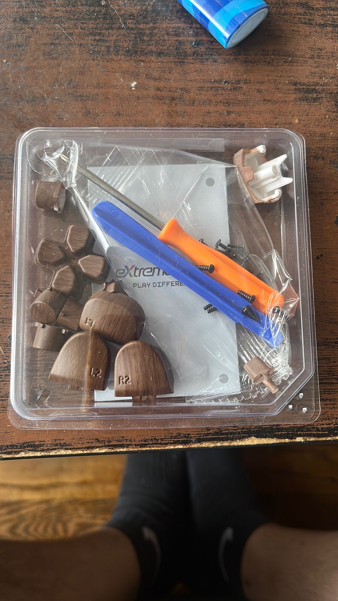 Wood Grain Replacement Buttons For PS5 Controller