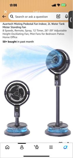 Standing fan mist