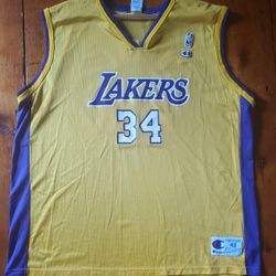 Shaquille O'Neal Los Angeles Lakers Jersey, Champion  Size 48